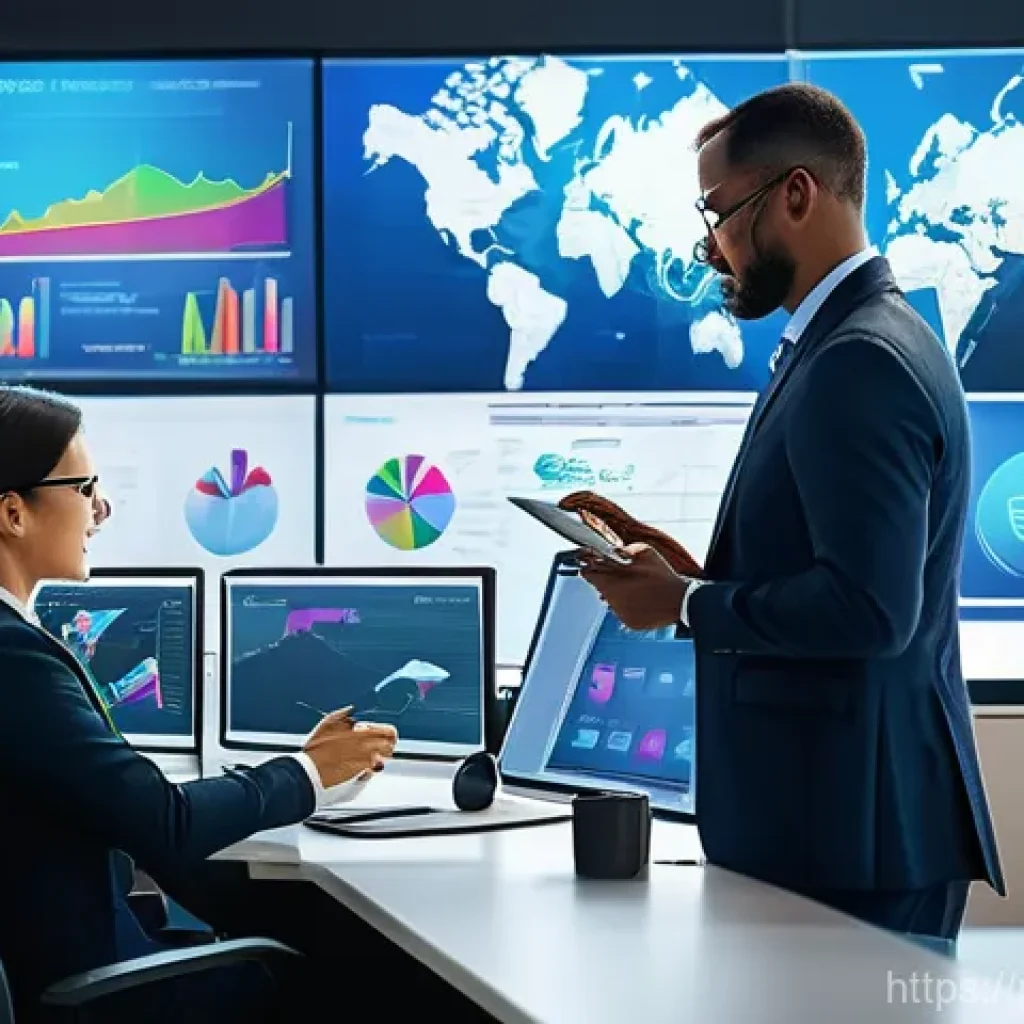 공무원 채용 시험의 변화 동향 - A vibrant, modern government office bustling with activity. Diverse public servants, dressed in busi...