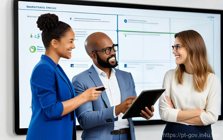 공무원 직무와 관련된 주요 자격증 분석 - **Image Prompt 2: The Triumph of Certification**
    "A confident professional, aged 30-40, of diver...